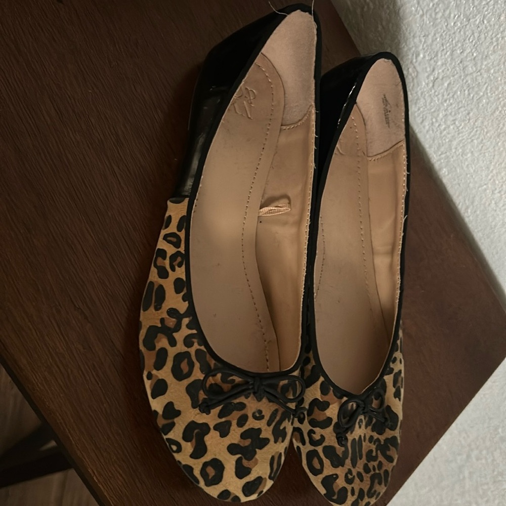 NY&co. Leopard Ballerina Flats